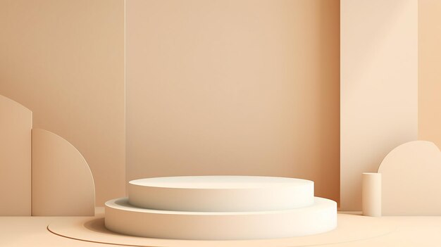 Photo of minimal creative 3d podiums and backgrounds