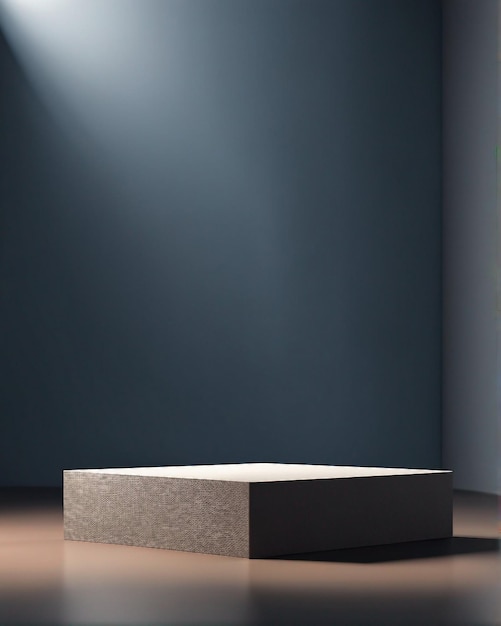 photo minimalistic scene with 3d podium