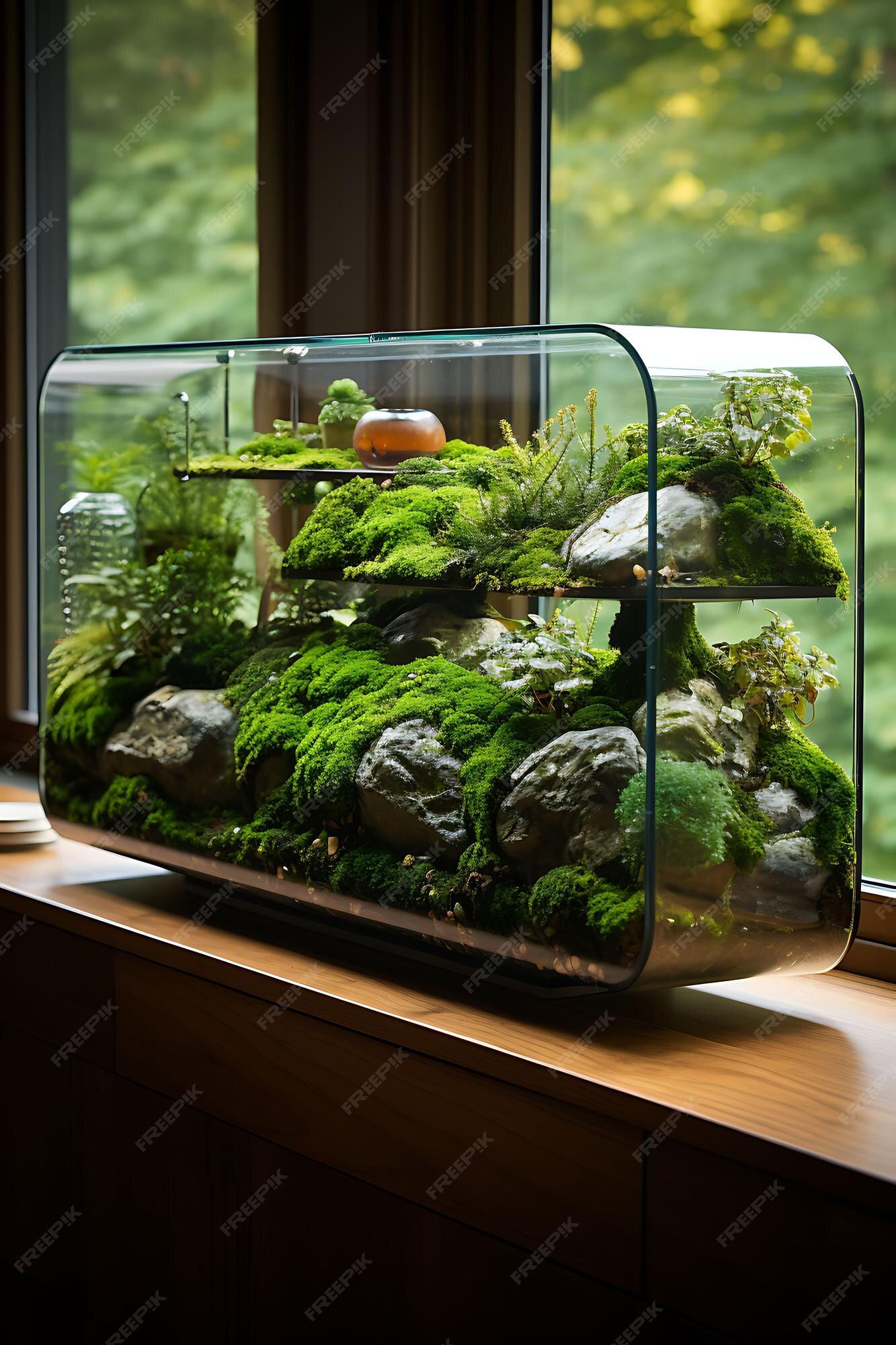 Premium AI Image | Photo of Mirrored Wall With Wall Mounted Glass ...