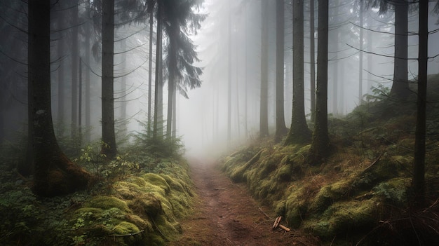霧の森の写真