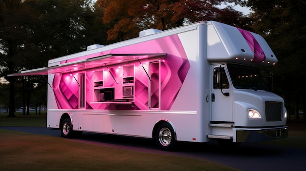 A photo of a mobile mammography unit