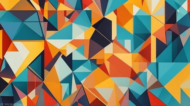 Photo modern abstract art geometric background
