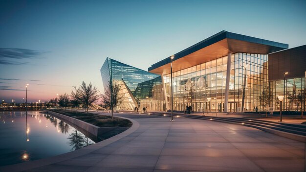 A Photo of a Modern Convention Center with Impressive Architecture and Event Spaces