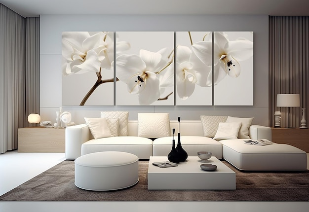 Photo of modern living room wall designs
