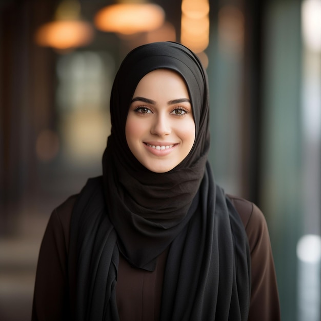 photo modern muslim woman in hijab