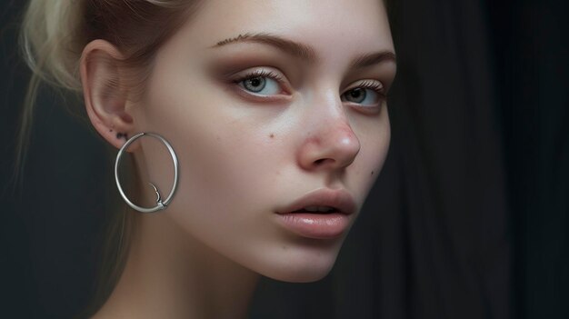 A photo of a modern septum ring