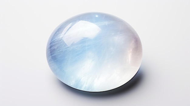 Photo of Moonstone isolated on white background