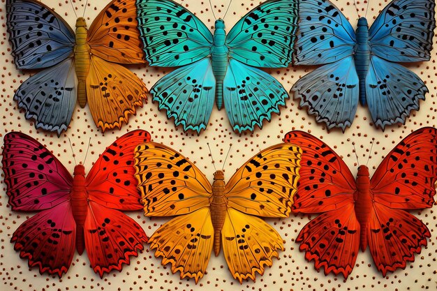 蝶の翼のパターンの写真