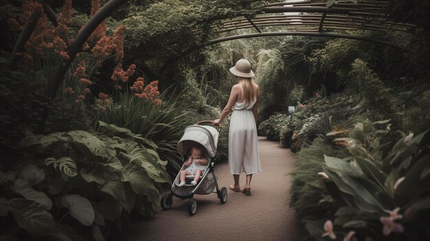 A Photo of a Mother and Baby Enjoying a Picnic