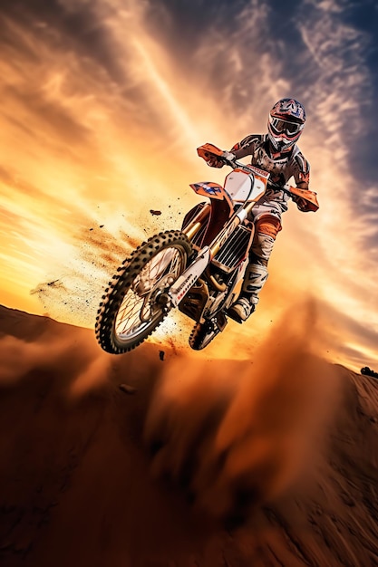 Photo a motocross rider