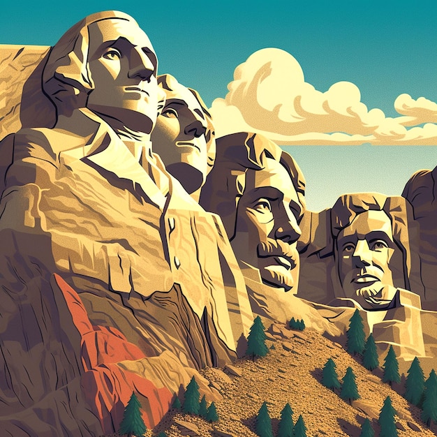 a photo of mount rushmore