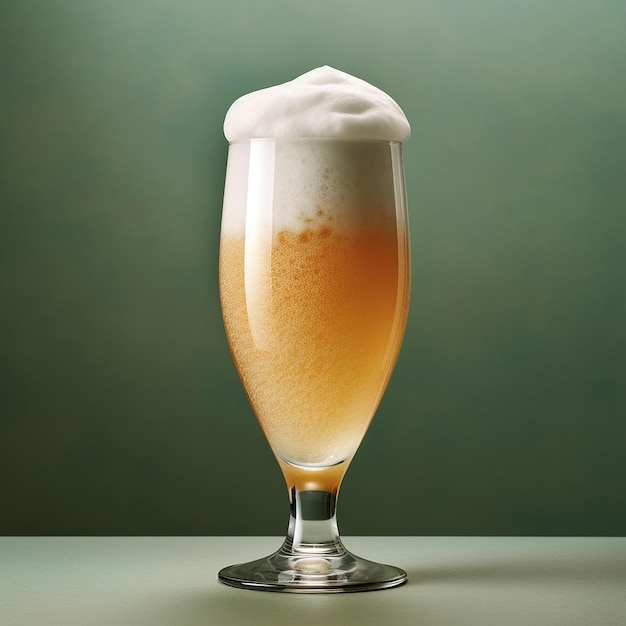 Photo mugs of beer and wheat on a wooden table black background