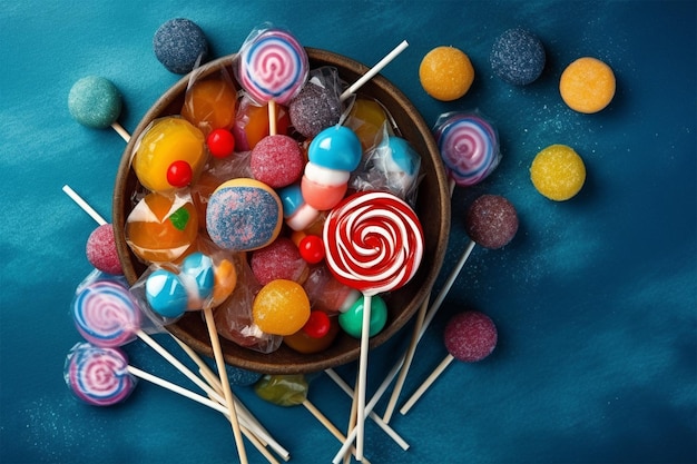 Фото мульти-цветные сладости