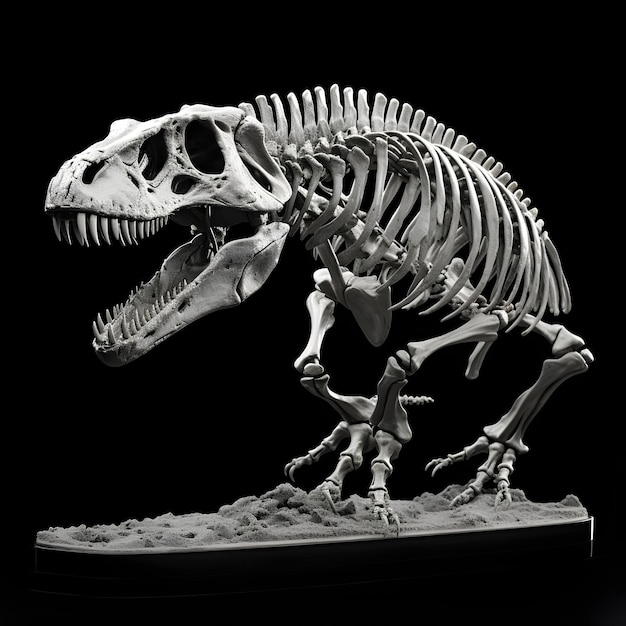 Photo Museum of the Rockies Tyrannosaurus Rex Fossil Exhibit generative ai