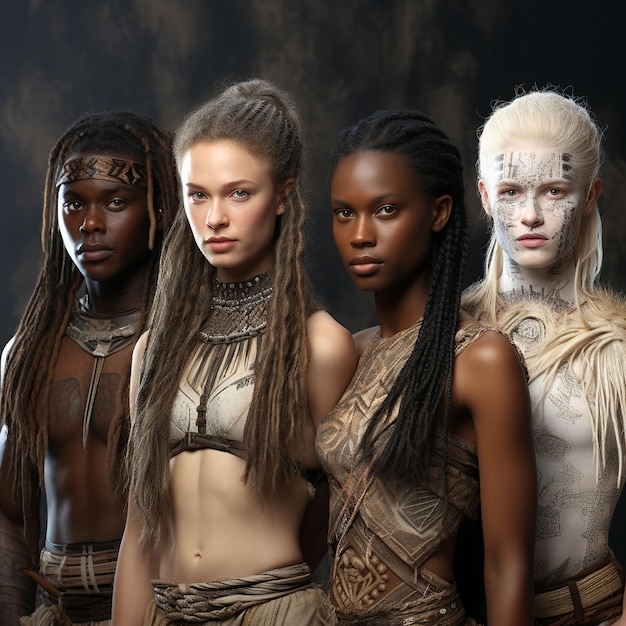 photo of Mythical dark skinned people from fantasy lore