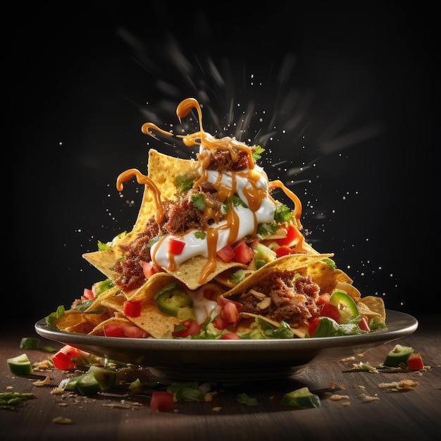 a photo of nachos