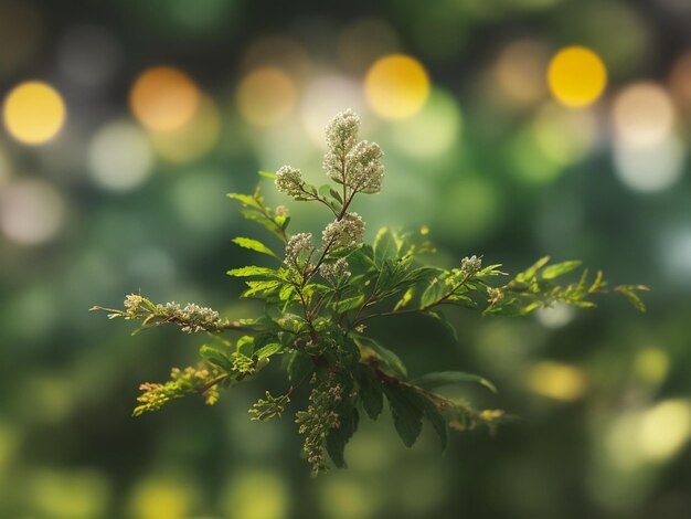 Photo nature design with bokeh effect