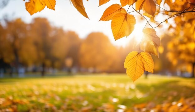 Photo nature yellow flower field blur background yellow plant calendula autumn