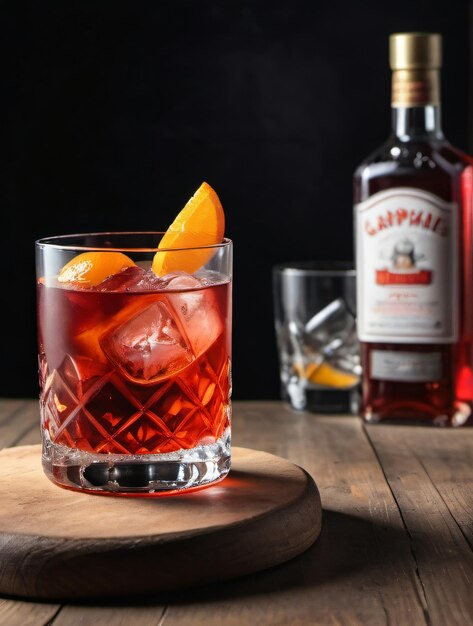 Photo Of A Negroni Cocktail At The Bar