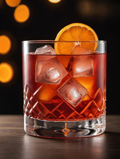 Photo Of Negroni Cocktail With Orange Twist