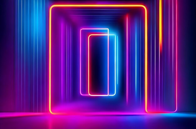Photo neon lights abstract background
