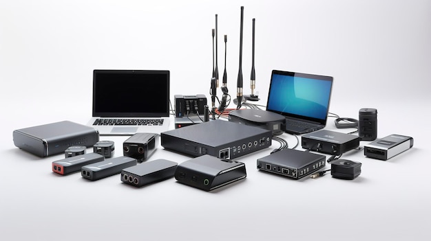 A photo of Network Hardware Devices