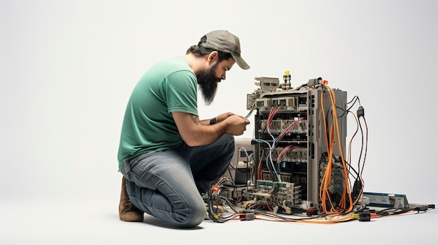 A photo of Network Technician Troubleshooting