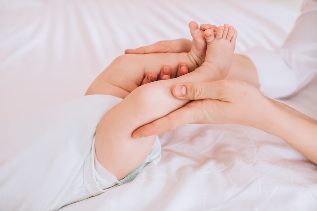 Photo of newborn baby feet