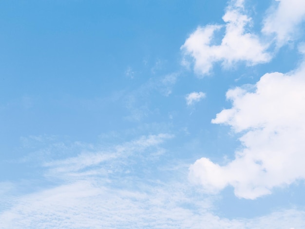 写真 美しい曇った青空の背景の写真。