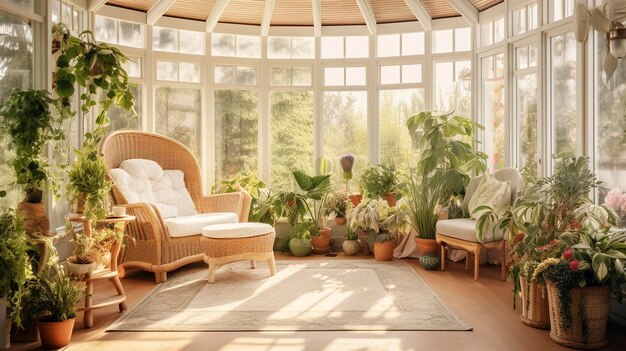 사진 식물 들 이 있는 밝고 공기 좋은 방 의 사진