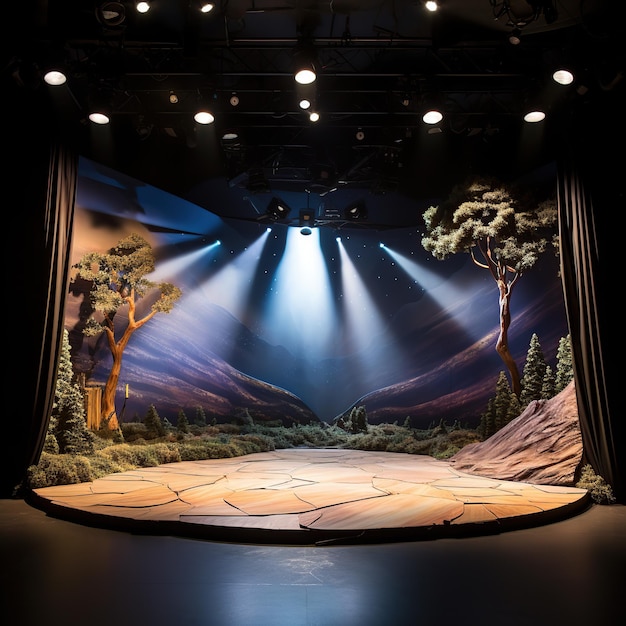 Фото _photo_of_a_show_backdrop_with_lighting_a