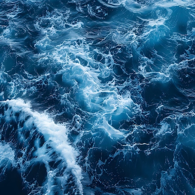 Фото Фото голубых волн на фоне ландшафтного дизайна