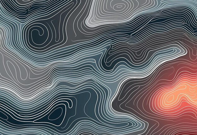 Фото Фотография красочных абстрактных волн и фигур фона