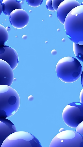 Фото Фото красочных пузырьков, плавающих в воздухе, создавая захватывающую абстрактную сцену