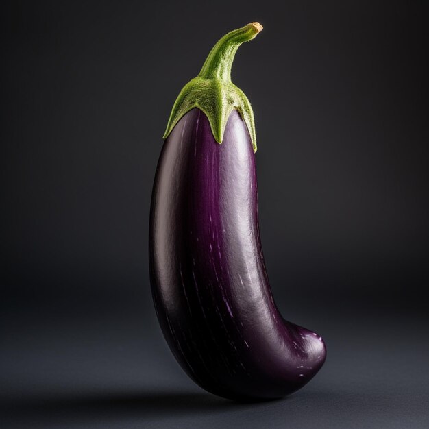 写真 背景に隔離された茄子野菜の写真