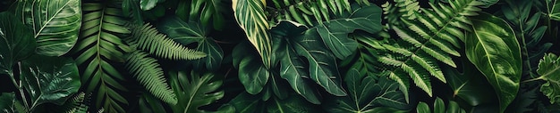Фото Фото с большим количеством листьев и папоротников