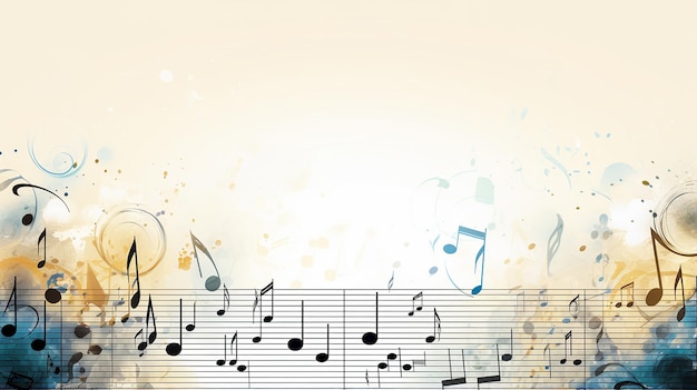 写真 音符の音楽文字の背景デザインの写真