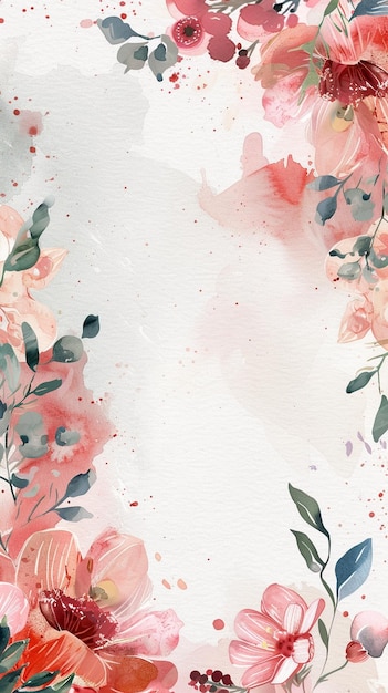 Фото Фото из персика современный венок фон приглашения рама с флорой и цветом