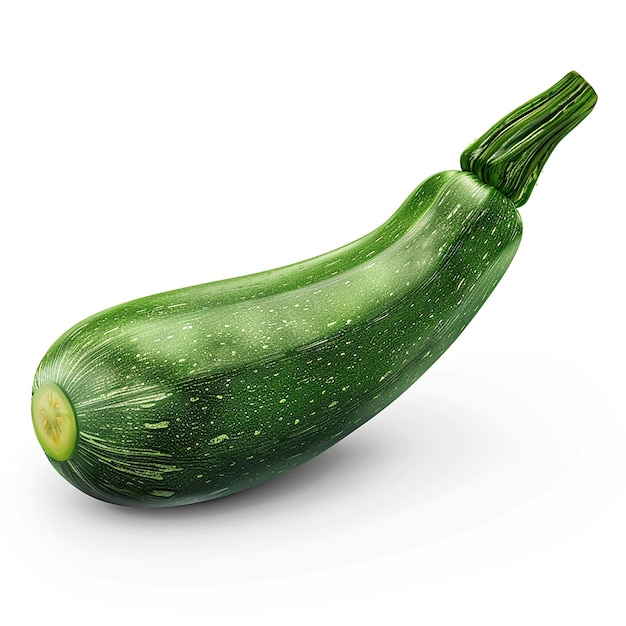 Фото Фото реалистичной изолированной zucchini courgette