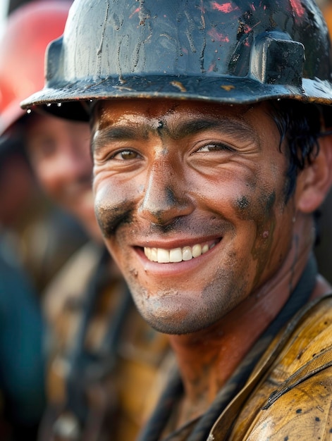 Photo of oil worker