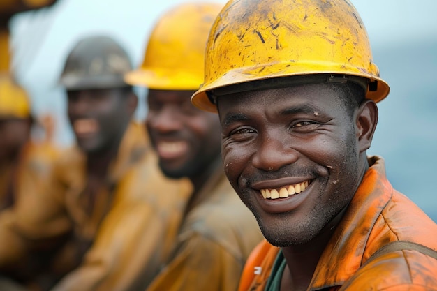 Photo of oil worker