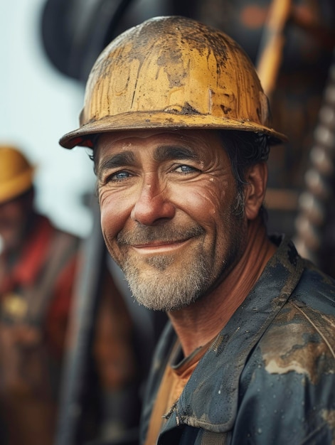 Photo of oil worker