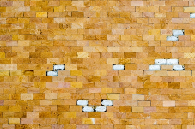 Photo of old brick wall close up shot