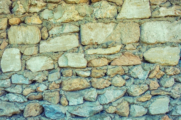 Photo of old stone wall texture background