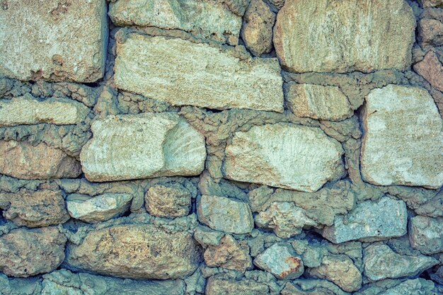 Photo of old white stone wall texture background