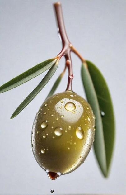 Photo photo of olive isolated on background