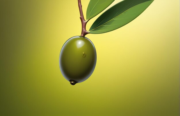 Photo photo of olive isolated on background