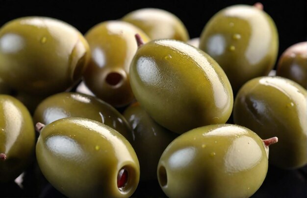 Foto foto di olive isolata sullo sfondo