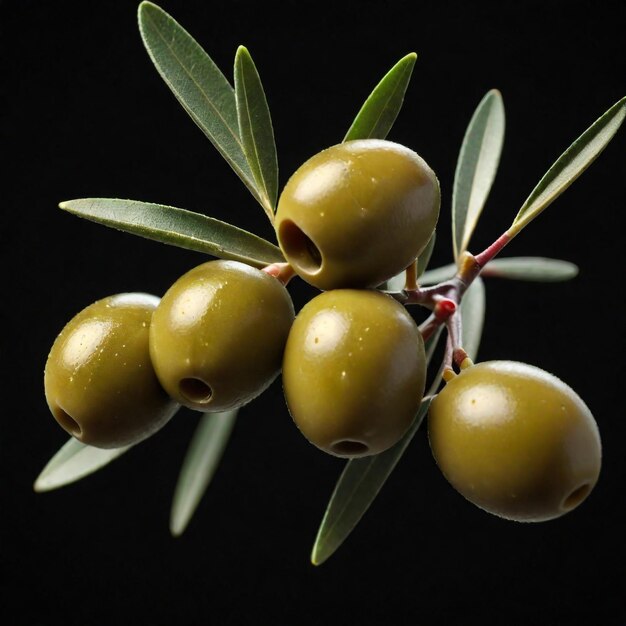 Photo photo of olive isolated on background