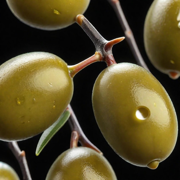 Photo photo of olive isolated on background